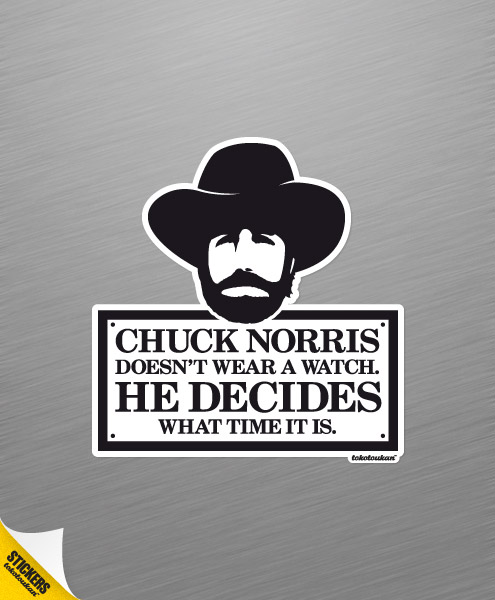 Chuck Norris Doesn't Wear A Watch..., Accessories